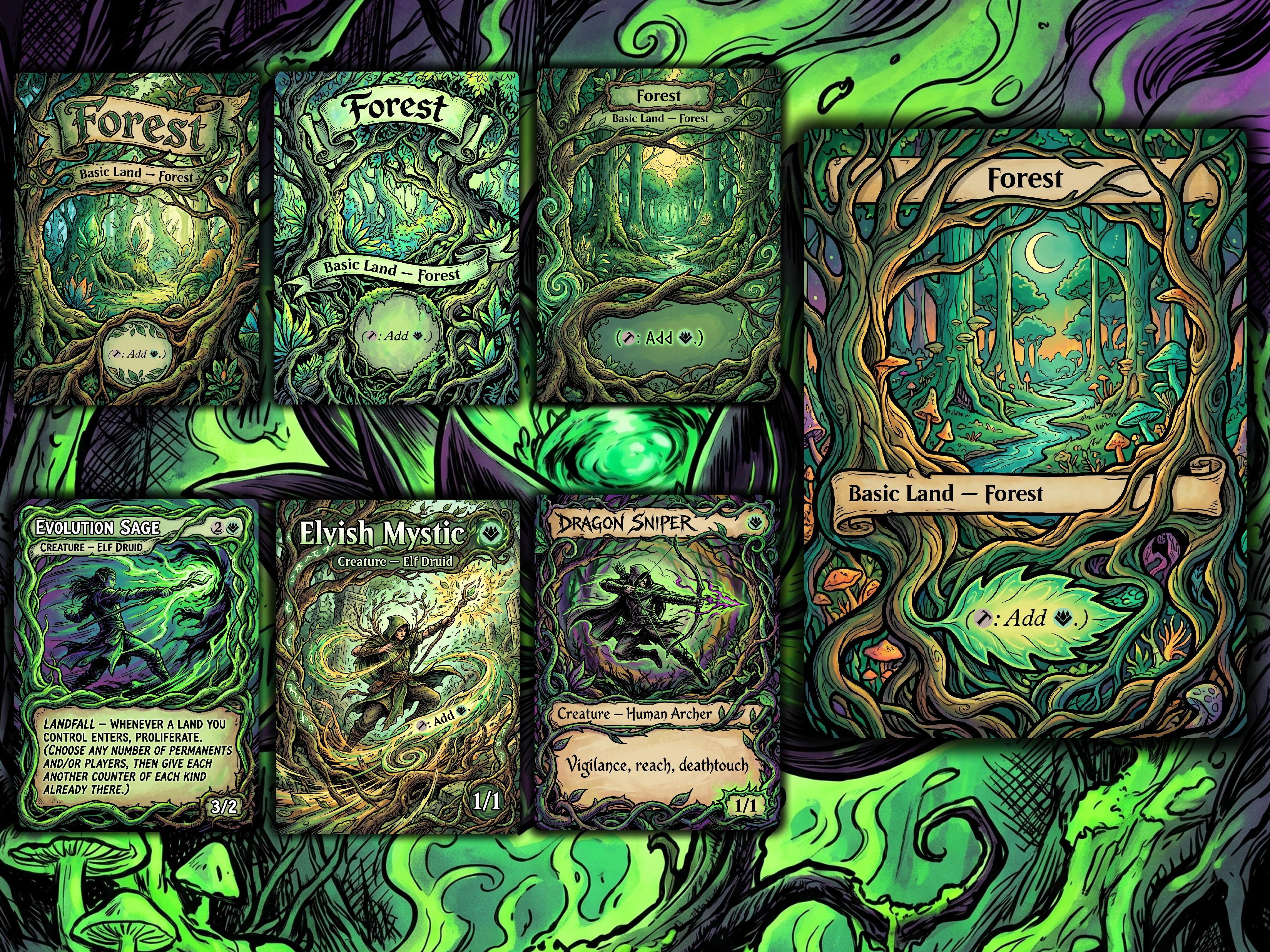 Deathtouch Tribal Fynn, the Fangbearer Commander Proxy Deck