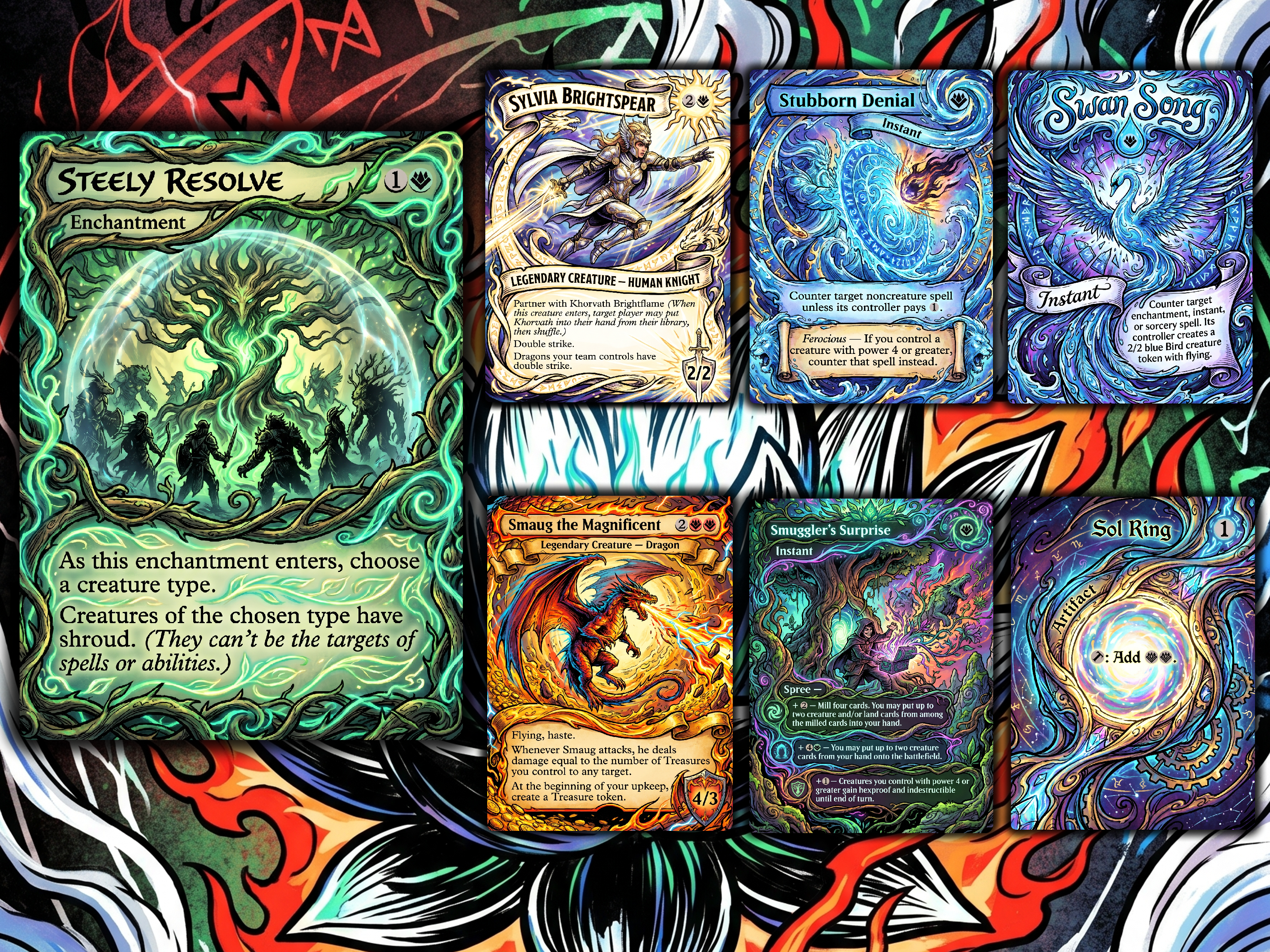 Dragon Tribal Ur-Dragon Proxy Commander Deck