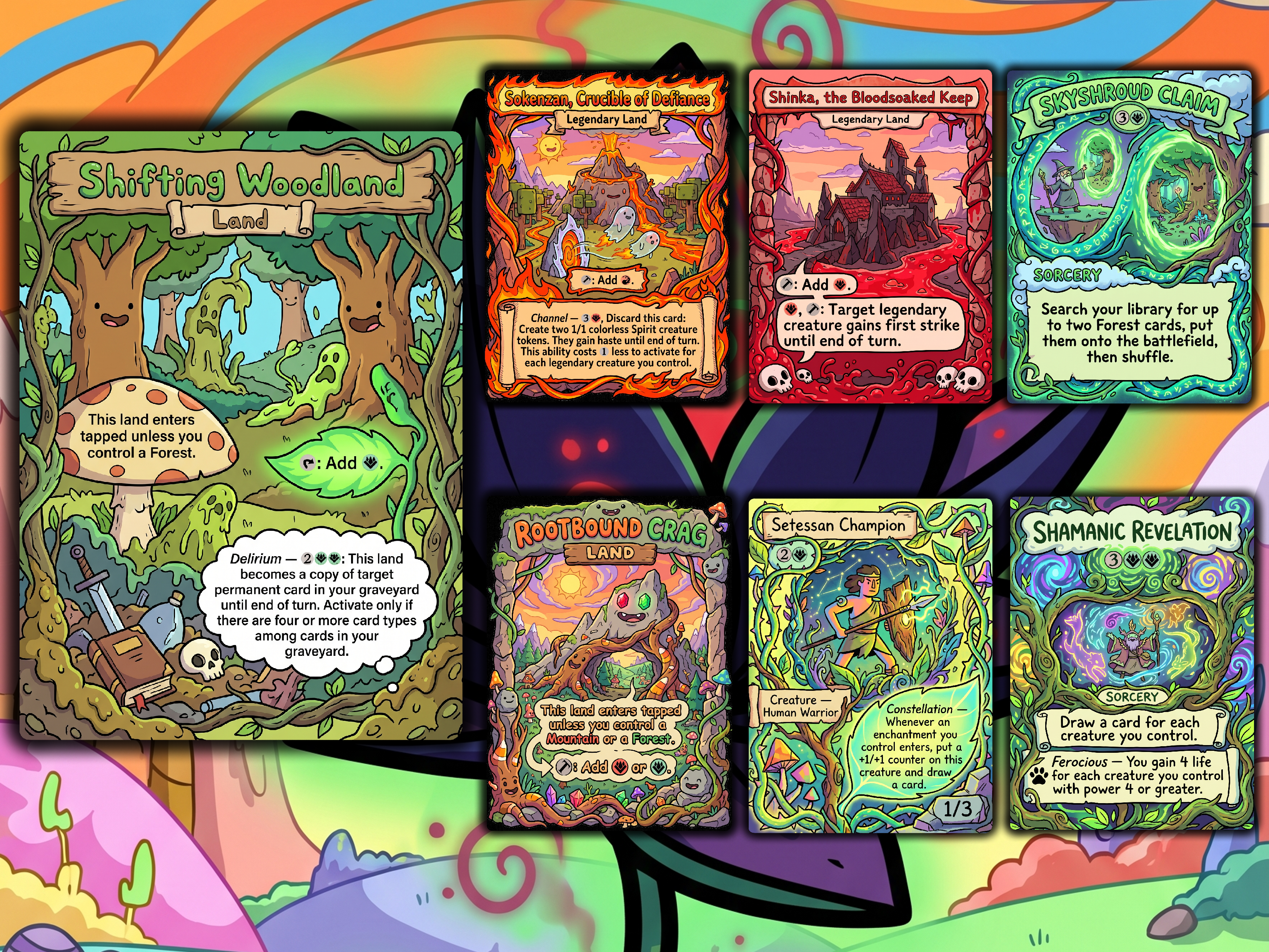 Bello Adventure Time Art Style Commander Proxy Deck