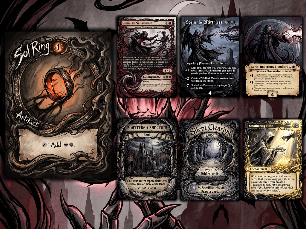 Vampire Tribal Clavileño Proxy Commander Deck