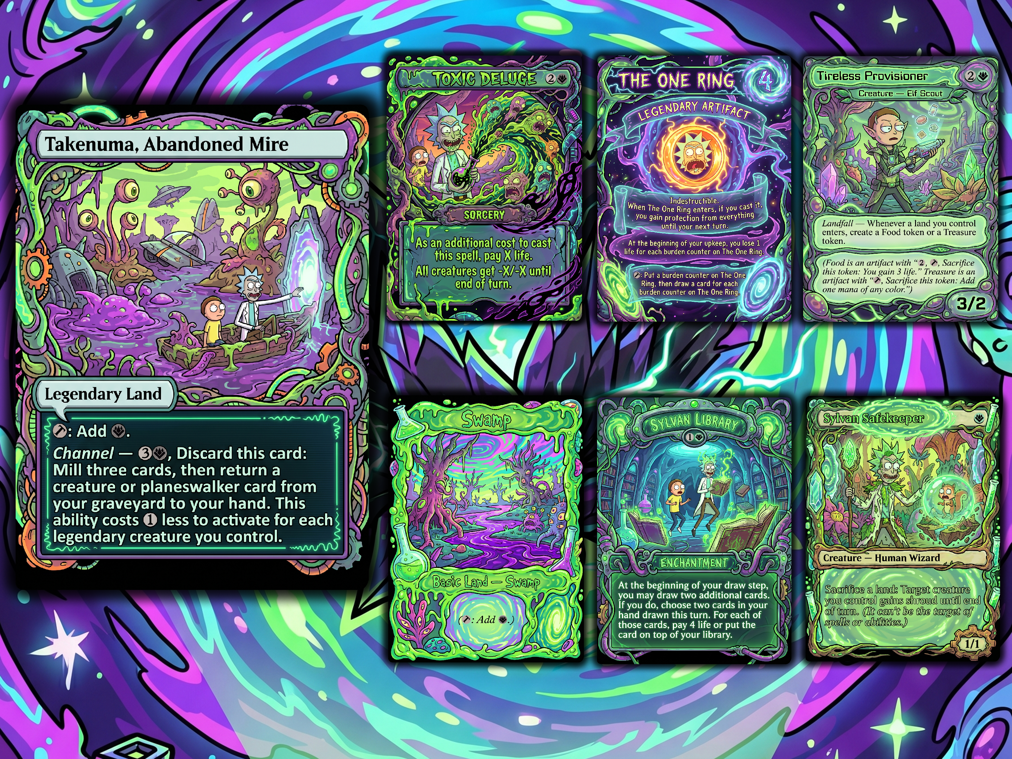 Chatterfang Squirrel Tribal Rick and Morty Commander Proxy Deck