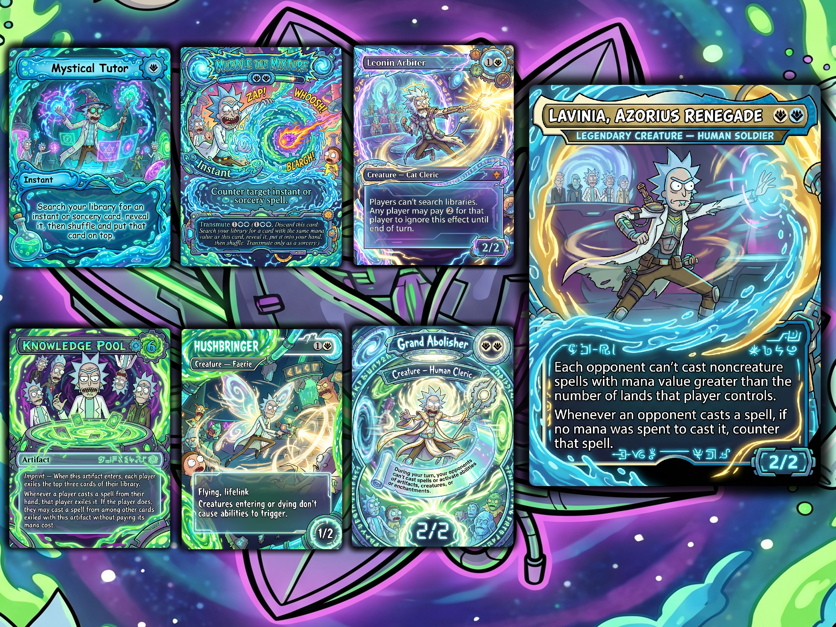 Grand Arbiter Rick and Morty Commander Proxy Deck