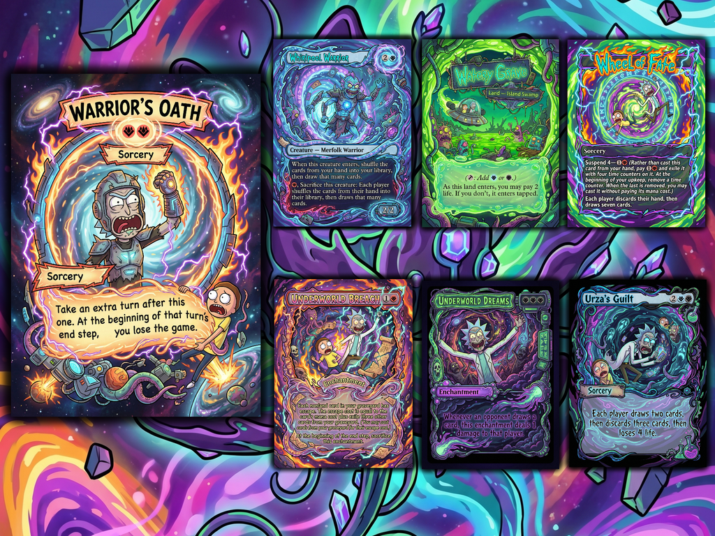 Nekusar, the Mindrazer Rick and Morty Commander Proxy Deck