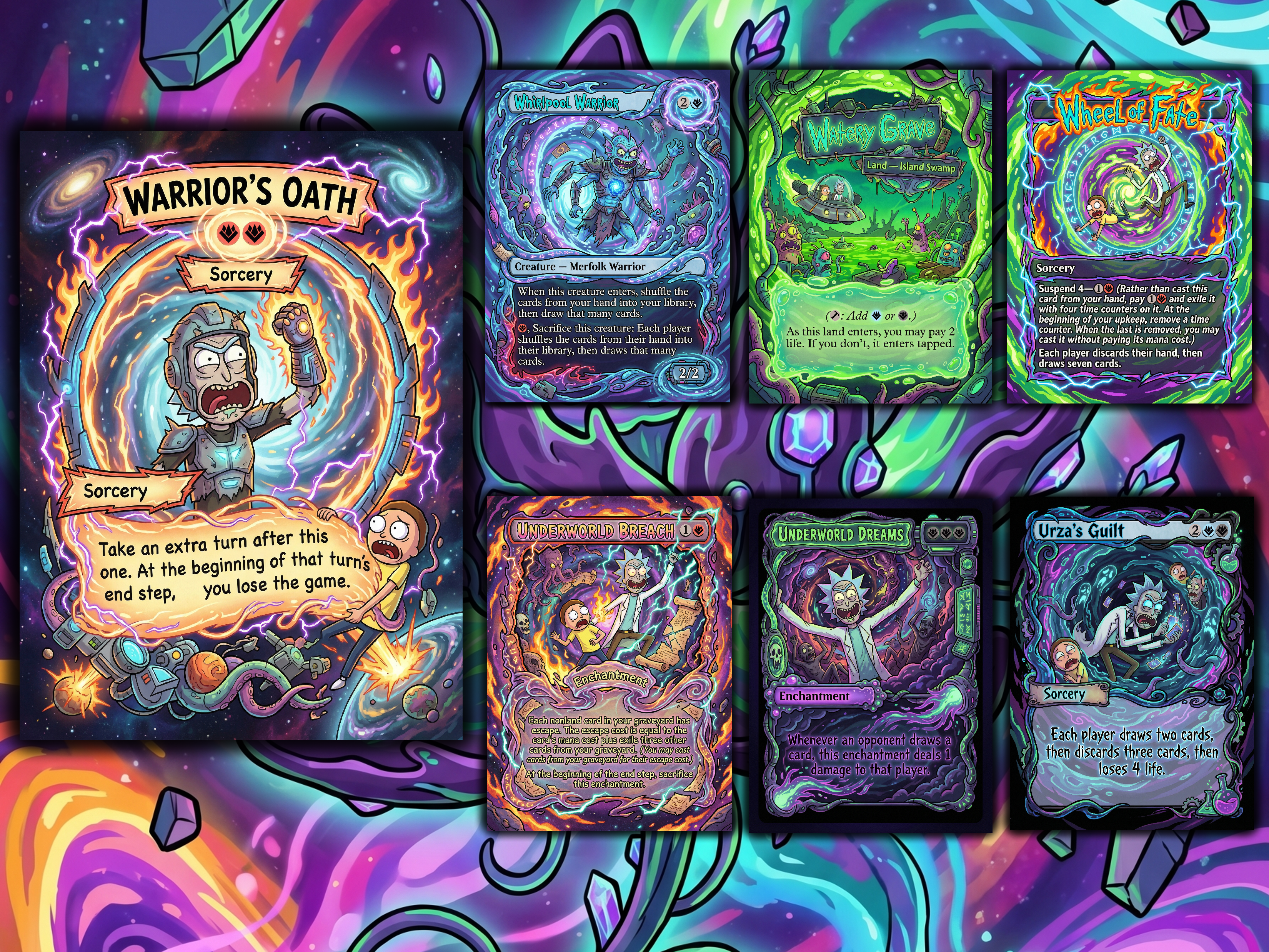 Nekusar, the Mindrazer Rick and Morty Commander Proxy Deck