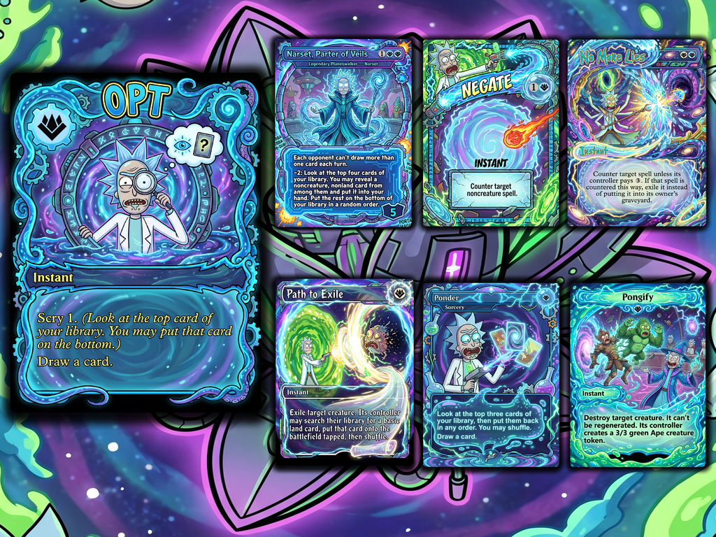 Grand Arbiter Rick and Morty Commander Proxy Deck