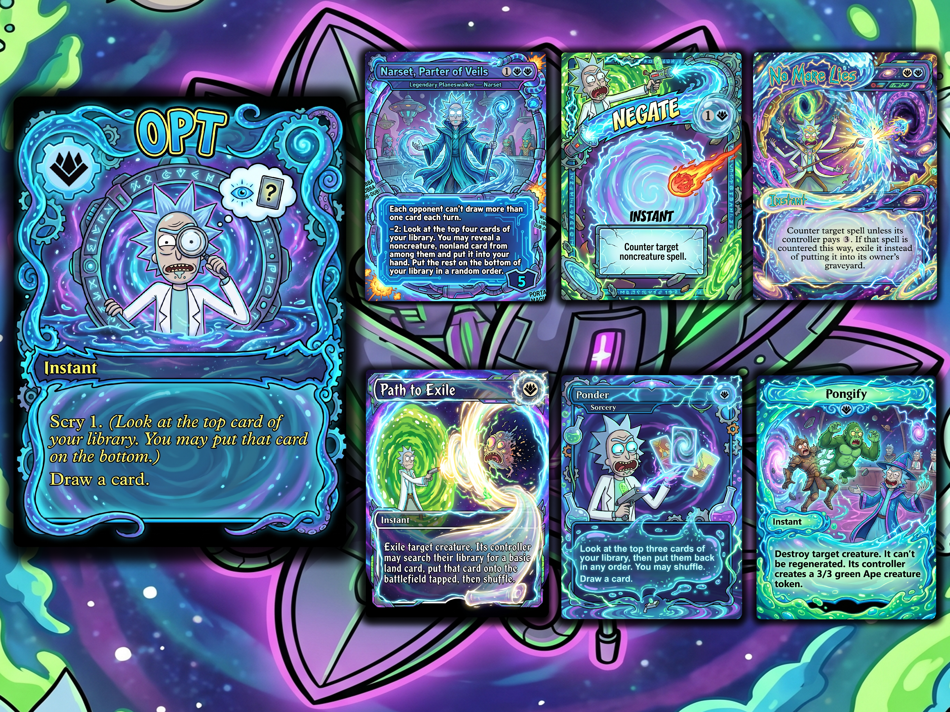 Grand Arbiter Rick and Morty Commander Proxy Deck