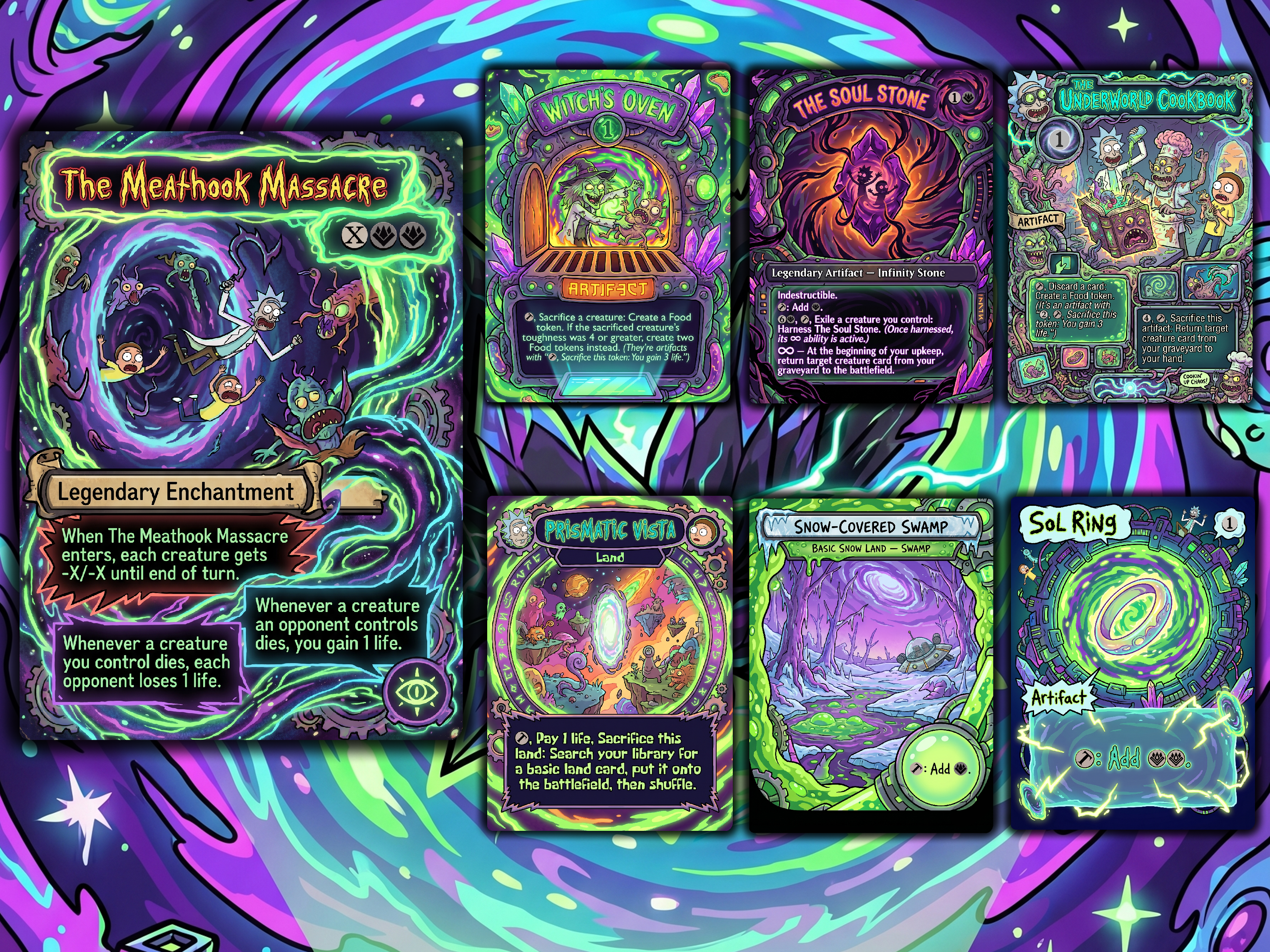 Chatterfang Squirrel Tribal Rick and Morty Commander Proxy Deck