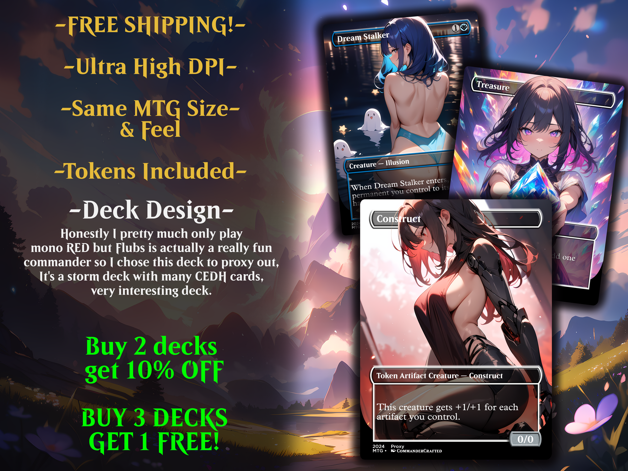 Storm Commander Deck Flubs, the Fool Complete CEDH Proxy Deck