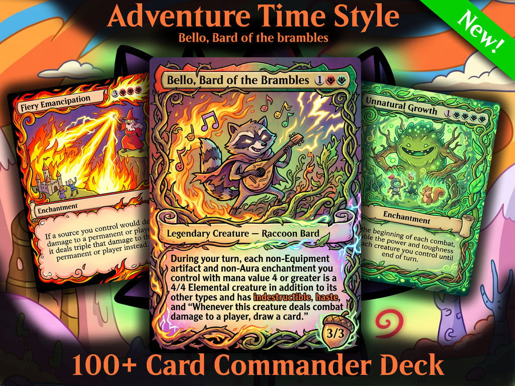 Bello Adventure Time Art Style Commander Proxy Deck