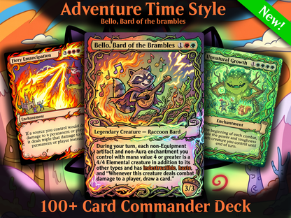Bello Adventure Time Art Style Commander Proxy Deck