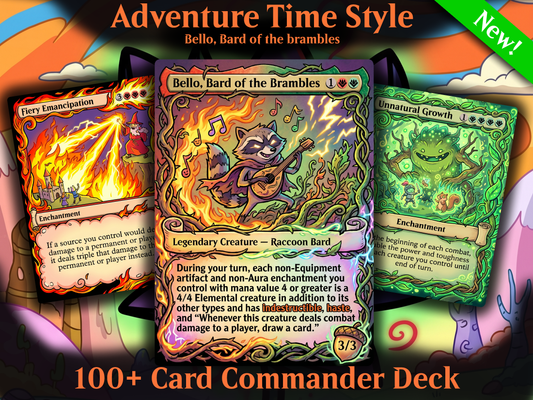 Bello Adventure Time Art Style Commander Proxy Deck